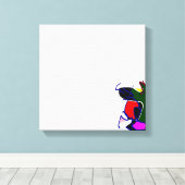 SERPANTINES CANVAS AFDRUK (Insitu (Houten vloer))