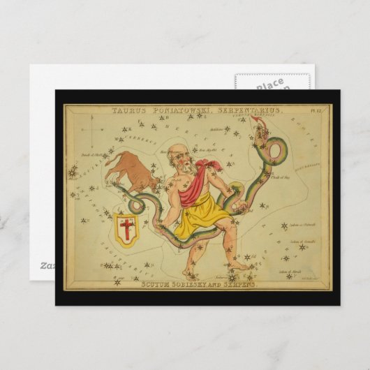 Serpens, Taurus Poniatowski, Serpentarius, enz. Briefkaart (Voorkant / Achterkant)