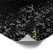 Serpenski's driehoek vierkant poster (Hoek)