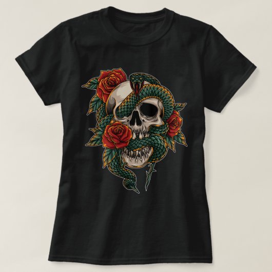 Serpent and Skull T-shirt (Design voorkant)
