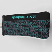 Serpent Chasing Tail Naadloos Patroon Nurse Naam G Golfheadcover (Voorkant)
