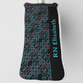 Serpent Chasing Tail Naadloos Patroon Nurse Naam G Golfheadcover (Draai 90)