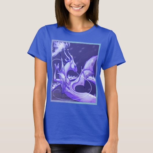 "Serpent Dance": Shirt witte draak (Voorkant)