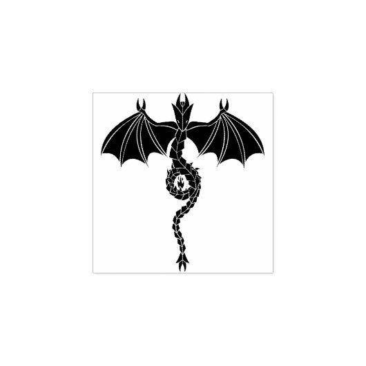 Serpent Dragon Rubberstempel (Afrduk)