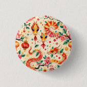 Serpent Dreams Chinees nieuwjaar Ronde Button 3,2 Cm (Voorkant)