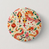 Serpent Dreams Chinees nieuwjaar Ronde Button 5,7 Cm (Voorkant)