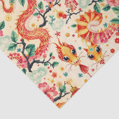 Serpent Dreams Chinees nieuwjaar Tissuepapier (Detail)