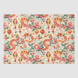 Serpent Dreams Chinees nieuwjaar Tissuepapier