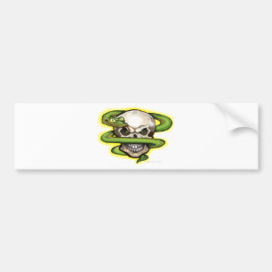 Serpent Evil Skull Bumpersticker