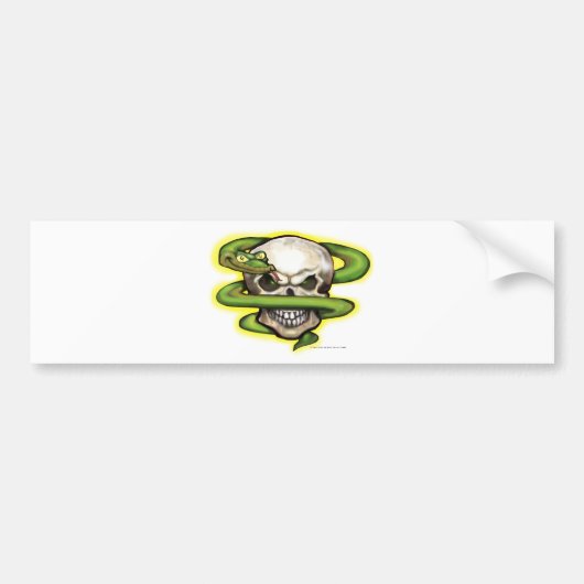 Serpent Evil Skull Bumpersticker (Voorkant)