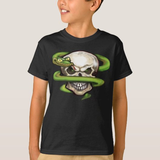 Serpent Evil Skull T-shirt (Voorkant)