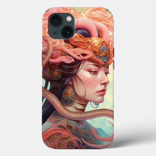 Serpent Hair Lady Fantasy Art Case-Mate iPhone Case (Achterkant)