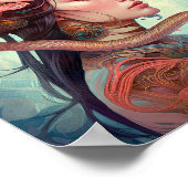 Serpent Hair Lady Fantasy Art Poster (Hoek)