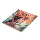 Serpent Hair Lady Fantasy Art Tegeltje (Zijkant)