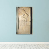 Serpent king stela, c.3000 BC (kalksteen) (ook geb Canvas Afdruk (Insitu (Houten vloer))