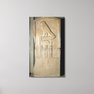 Serpent king stela, c.3000 BC (kalksteen) (ook geb Canvas Afdruk