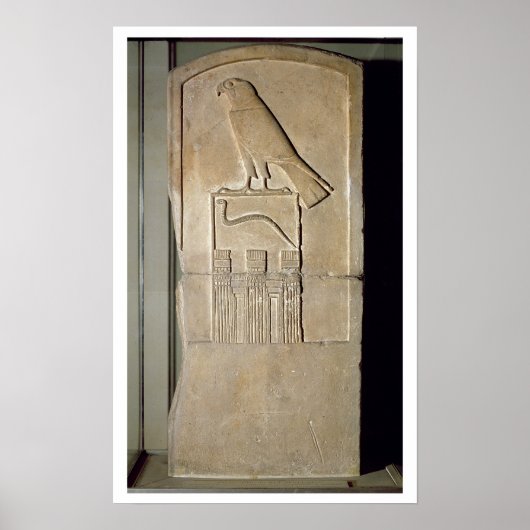 Serpent king stela, c.3000 BC (kalksteen) (ook geb Poster (Voorkant)