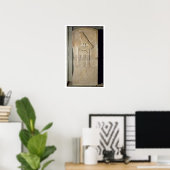 Serpent king stela, c.3000 BC (kalksteen) (ook geb Poster (Thuiskantoor)