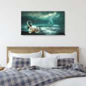 Serpent Love Canvas Afdruk (Insitu (Slaapkamer))