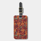 Serpent Luxe Patroon - De Witte Lotus Bagagelabel (Voorkant verticaal)