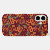 Serpent Luxe Patroon - De Witte Lotus Case-Mate iPhone Case (Achterkant (horizontaal))