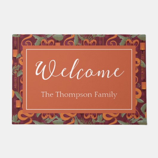 Serpent Luxe Patroon - De Witte Lotus Deurmat (Voorkant)