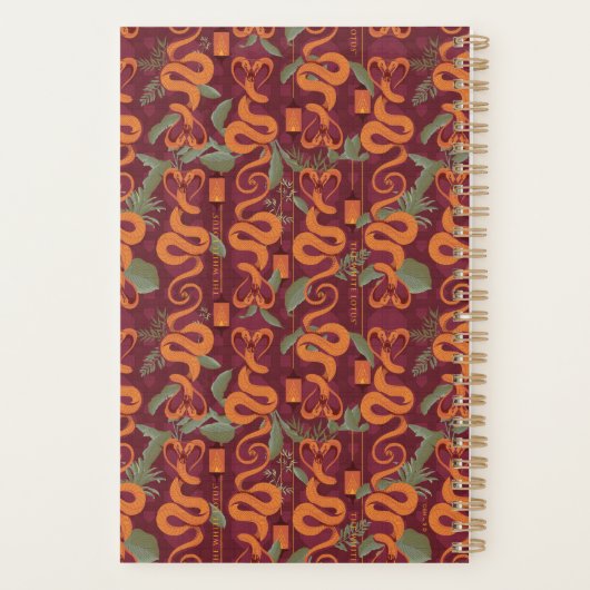 Serpent Luxe Patroon - De Witte Lotus Planner (Achterkant)