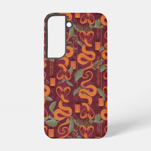 Serpent Luxe Patroon - De Witte Lotus Samsung Galaxy Hoesje