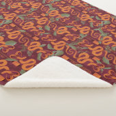 Serpent Luxe Patroon - De Witte Lotus Sherpa Deken (3/4)