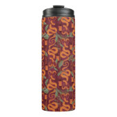 Serpent Luxe Patroon - De Witte Lotus Thermosbeker (Voorkant)