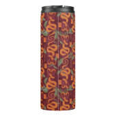 Serpent Luxe Patroon - De Witte Lotus Thermosbeker (Achterkant)