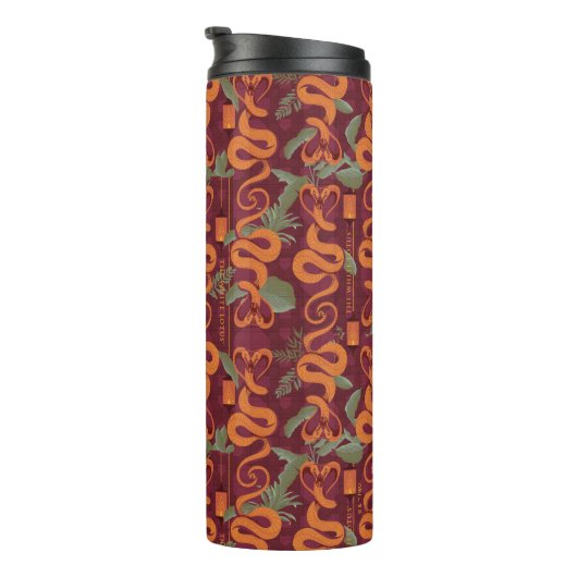 Serpent Luxe Patroon - De Witte Lotus Thermosbeker (Geroteerd rechts)