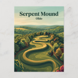 Serpent Mound Ohio Briefkaart