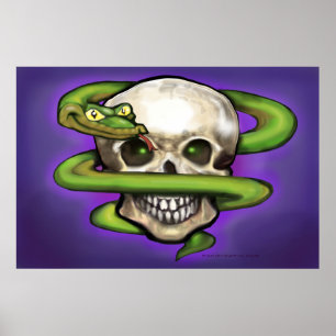 Serpent n Skull Poster
