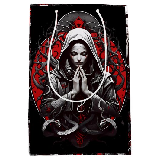 Serpent Priestess of the Shadow Grove Medium Cadeauzakje (Voorkant)