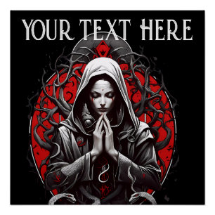 Serpent Priestess of the Shadow Grove Perfect Poster