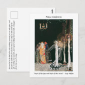 Serpent Prince Wedding Art Nouveau fantasie Briefkaart (Voorkant / Achterkant)