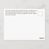 Serpent Prince Wedding Art Nouveau fantasie Briefkaart (Achterkant)