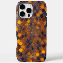 Serpent Shield: Bruine & Gouden Editie iPhone 16 Pro Max Hoesje