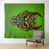 Serpent Skull Wandkleed (In Situ (horizontaal))