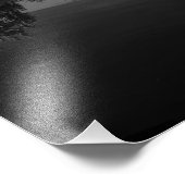 Serpentine Cove Black en White Foto Afdruk (Hoek)