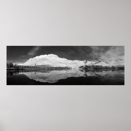 Serpentine Cove Black en White Poster (Voorkant)