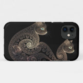 Serpentine fractal cat Case-Mate iPhone case (Achterkant (horizontaal))