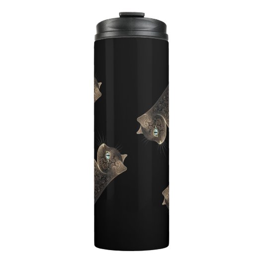 Serpentine fractal cat thermosbeker (Voorkant)