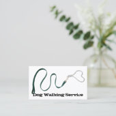 Serpentine Green Leash & Heart Chain Visitekaartje (Staand voorkant)