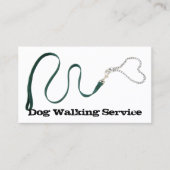 Serpentine Green Leash & Heart Chain Visitekaartje (Voorkant)
