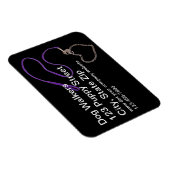 Serpentine Paarse hondenriem buigzame magneet (Rechterzijde)