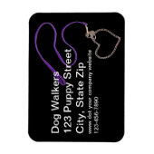 Serpentine Paarse hondenriem buigzame magneet (Verticaal)