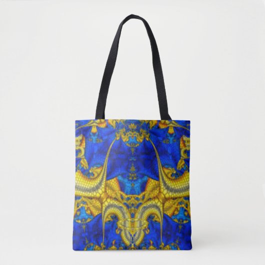 Serpentine Sapphire Blue Avatar Canvas tas (Voorkant)