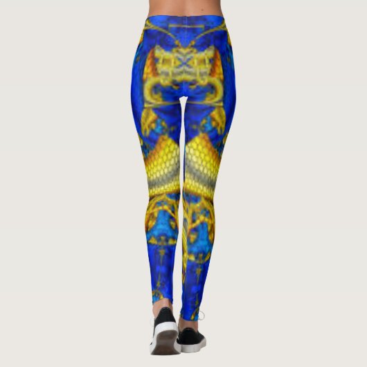Serpentine Sapphire Blue Avatar Leggings (Achterkant)